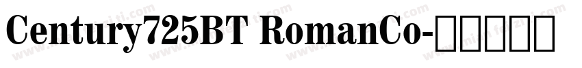 Century725BT RomanCo字体转换